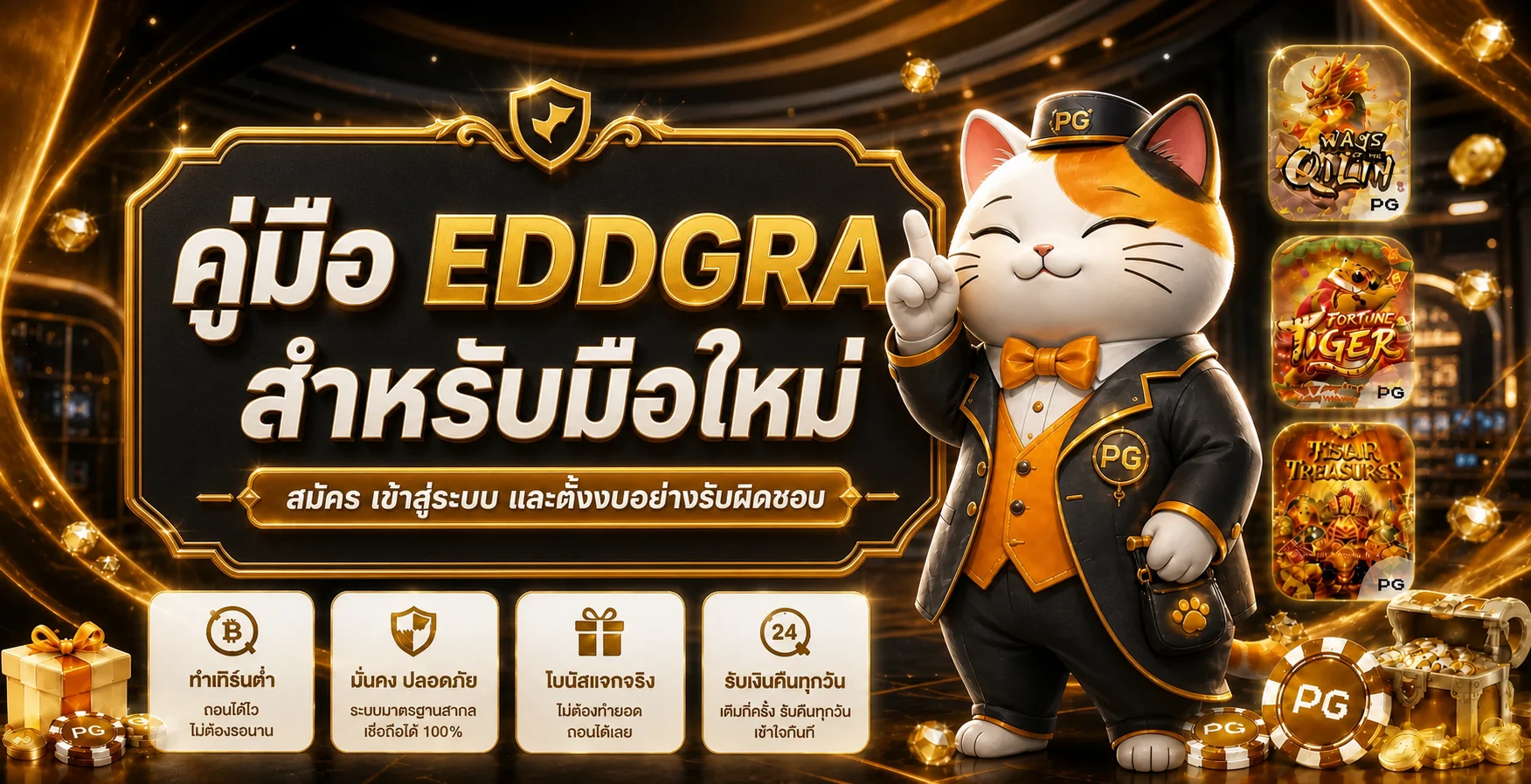 EDDGRA คู่มือมือใหม่ | สมัคร เข้าสู่ระบบ ตั้งงบ